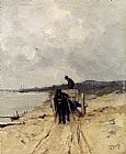 Anton Mauve Canvas Paintings - The Sand-Cart